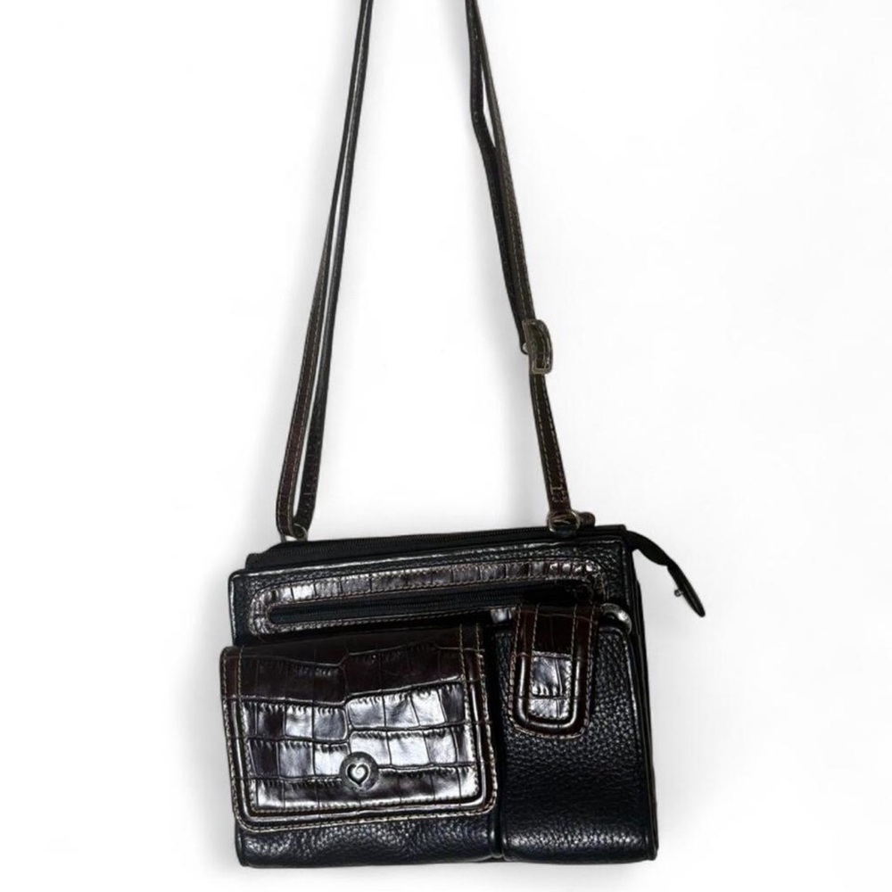 Black and Brown Crossbody Bag